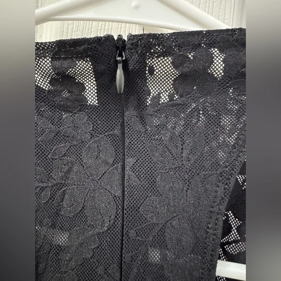 Naked Wardrobe STRETCH LACE RACER STIRRUP JUMPSUIT L - Picture 9 of 10